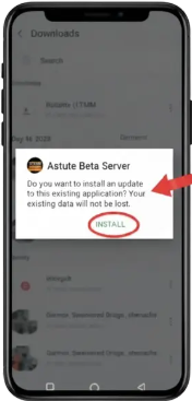 Click on install